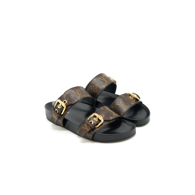 LOUIS VUITTON SANDALS Pelle Designer Recycled Shoes Accessories