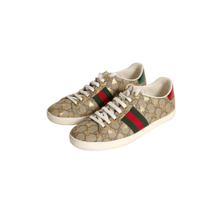 GUCCI GG SUPREME CANVAS BEES ACE SNEAKERS